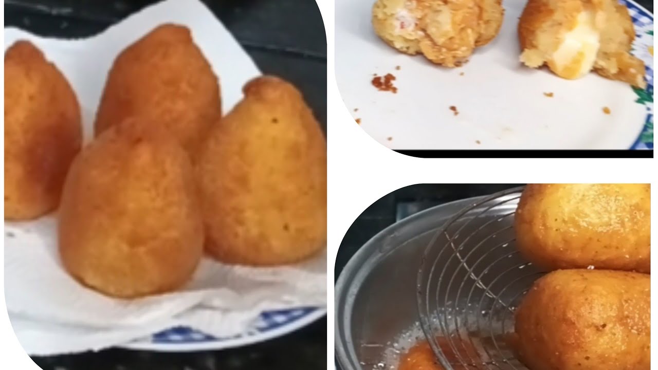Coxinhas deliciosas galinha com queijo e catupiry