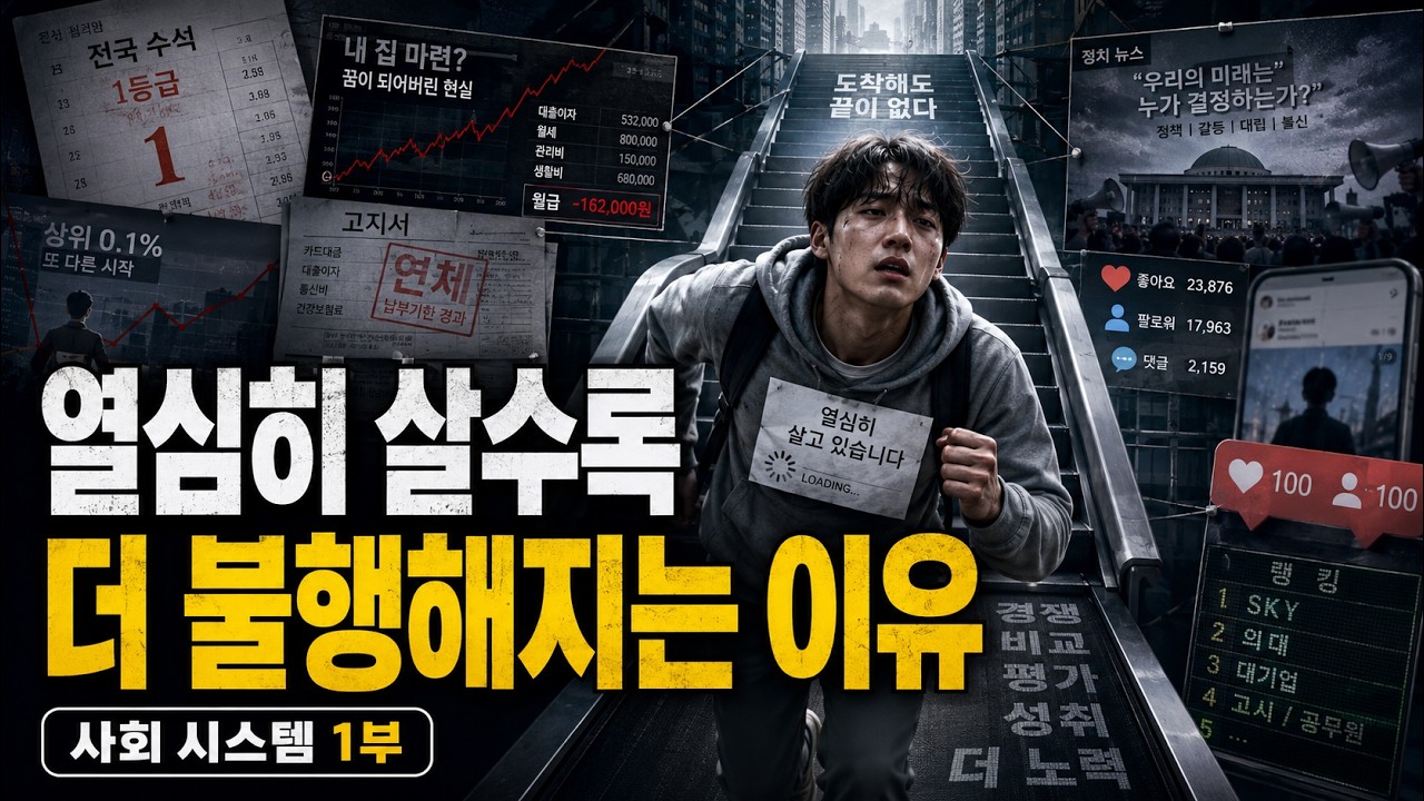 열심히 살수록 더 불행해지는 이유: 시스템이 바뀌었다. 1부