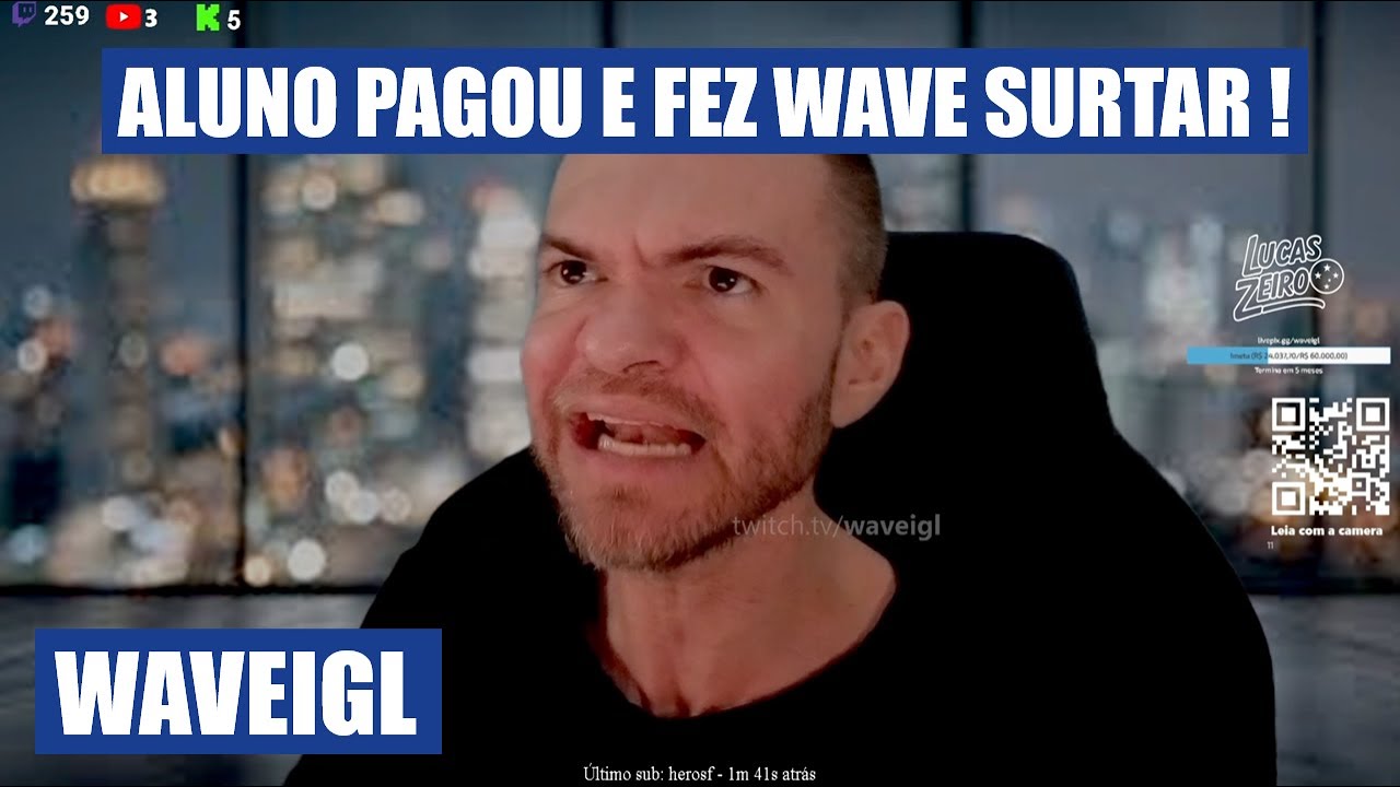 Aluno cristão PAGA R$50 e DESTROI a live de Wave!