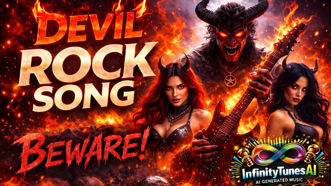 Devil Rock Song 🔥 Hard Rock Beats | Dark & Heavy Rock Music