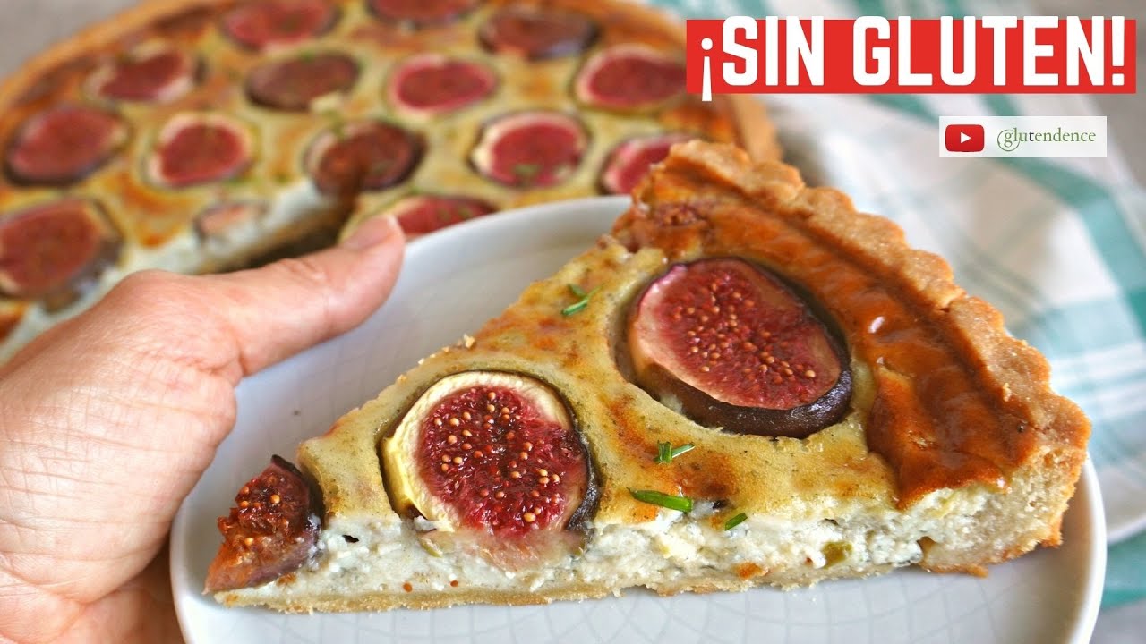 QUICHE o Tarta salada SIN GLUTEN de higos y queso gorgonzola