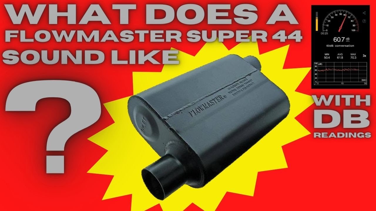 Насколько громкий глушитель серии 44? Установка глушителя Flowmaster Super 44 Series с показаниям...