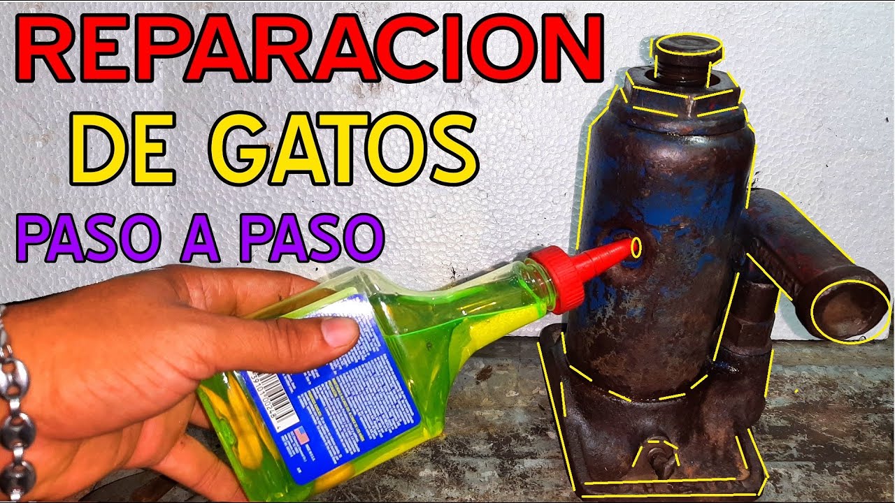 Así Puedes Reparar tu Gato  Como reparar gato hidráulico curso de mecánica automotriz