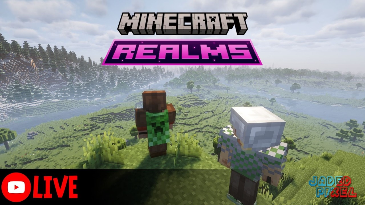 🔴LIVE - Beach Area on the Realm!! | Bedrock Realms