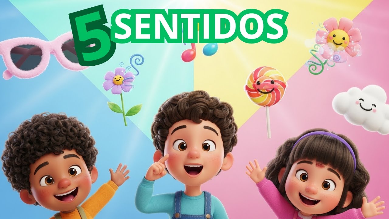 🎶 A Canção dos Sentidos: Aprenda os 5 Sentidos Brincando! | Música Infantil Educativa para Crianças