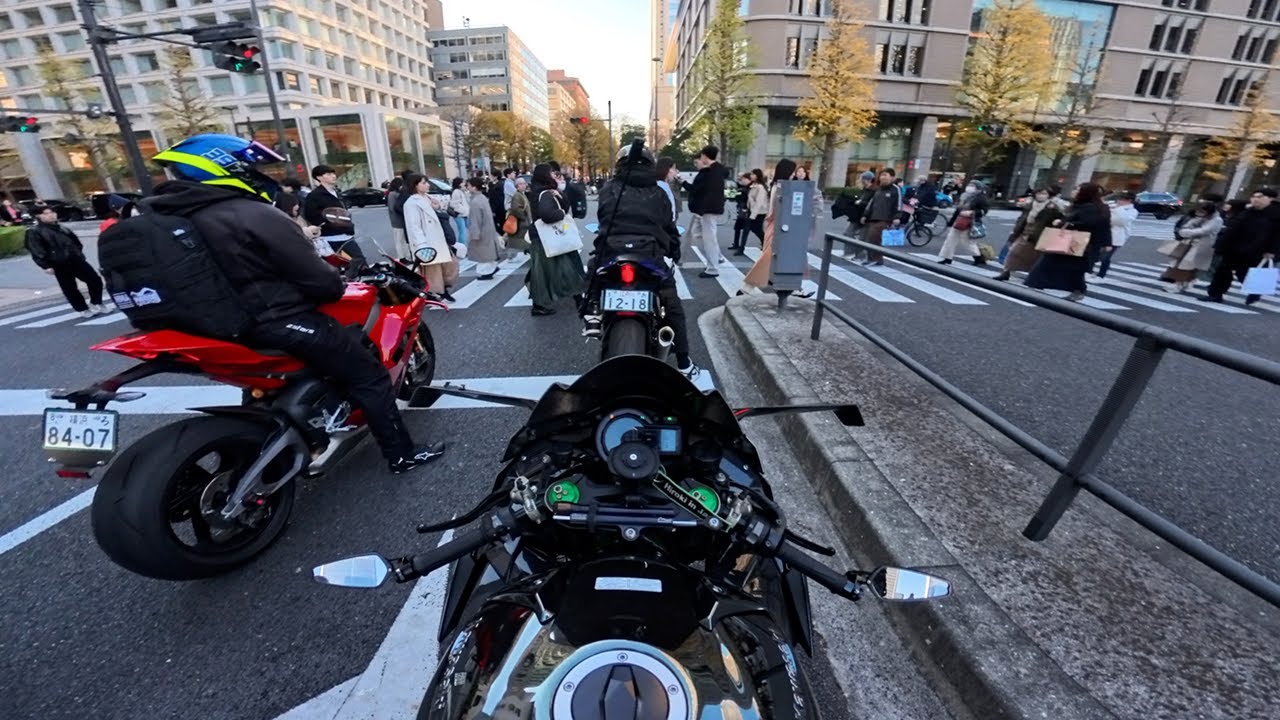 Ninja H2 | Riding with Friends in Tokyo | Pure Exhaust Sound