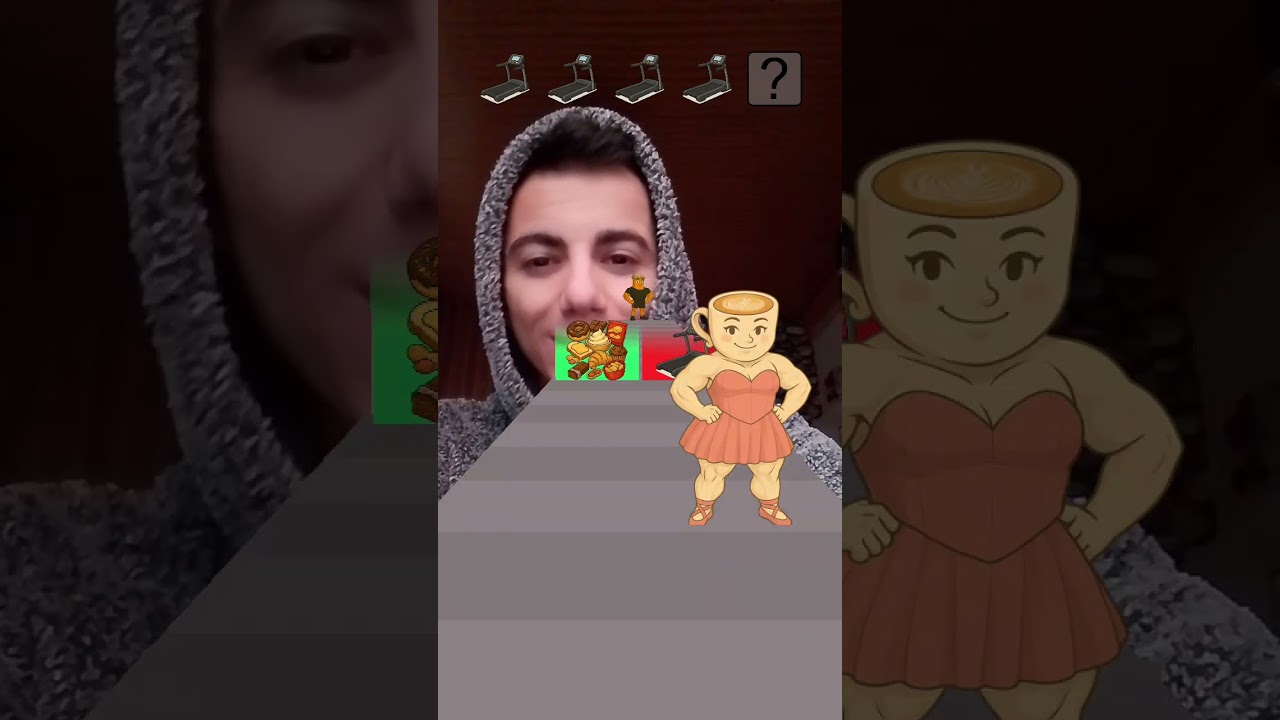 Капучино в стиле балерины! Фитнес. Фильтр TikTok. Сложный.