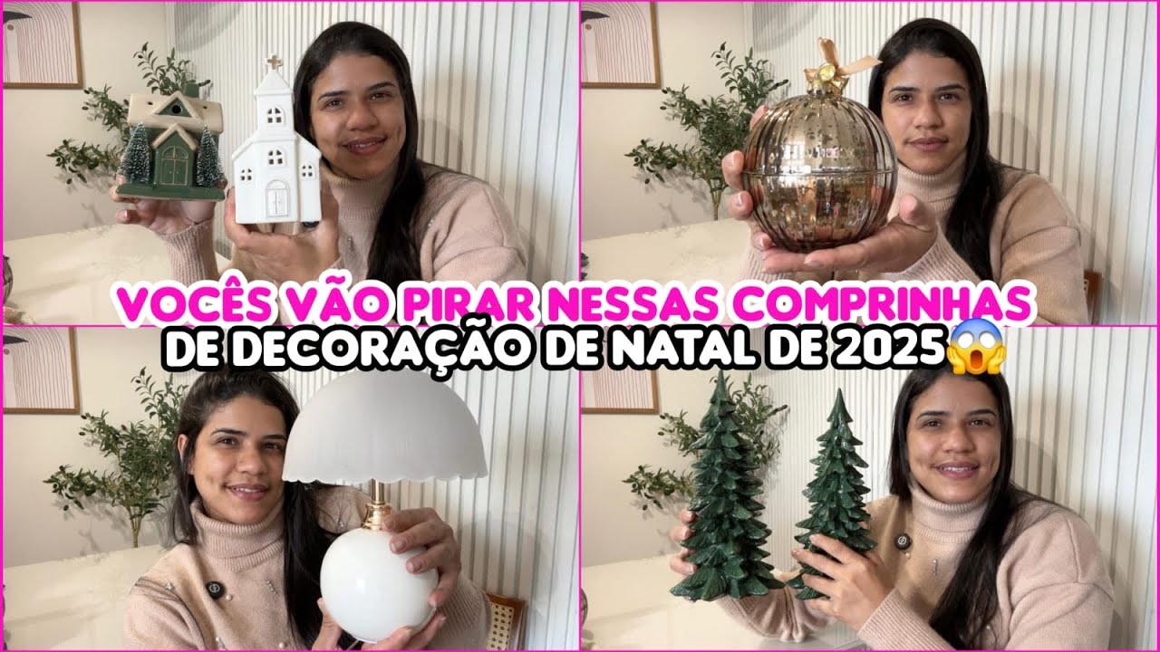 COMPRINHAS DE DECORAÇÃO DE NATAL MAIS LINDA QUE VOCÊ VAI VER HOJE! 🎄HAUL DE NATAL 2025🎁