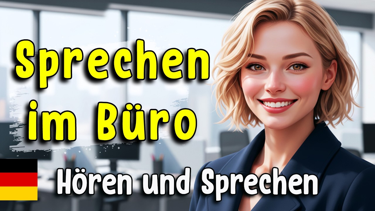 🗣️Shadowing Deutsch 🇩🇪: So sprichst du im Büro wie ein Profi | A2-B1 Training🚀