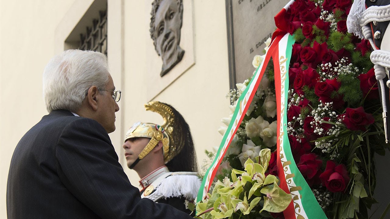 37&deg; morte Aldo Moro, Presidente Mattarella in via Caetani