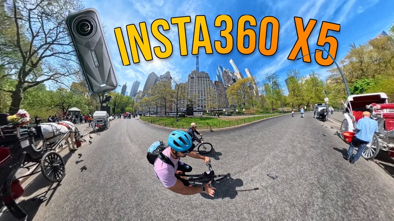 Insta360 X5 First Look! | Raw 5.3K Auto Settings | Ride Through Central Park🚴
