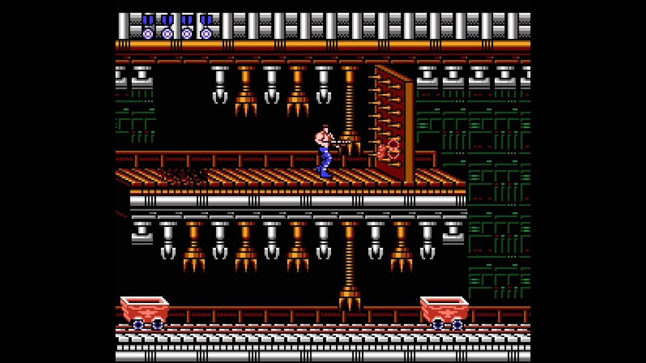 Contra NES no death two loops 60fps