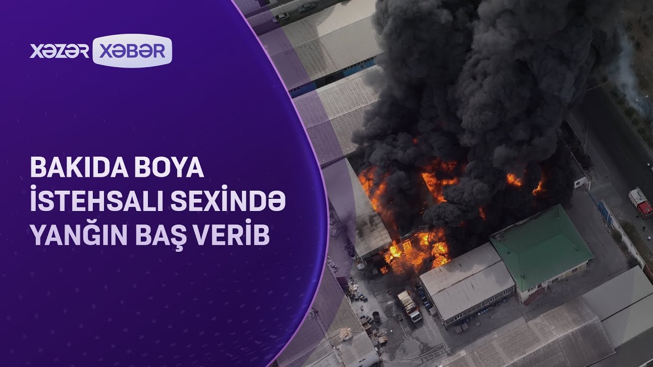 Bakıda boya istehsalı sexində yanğın baş verib