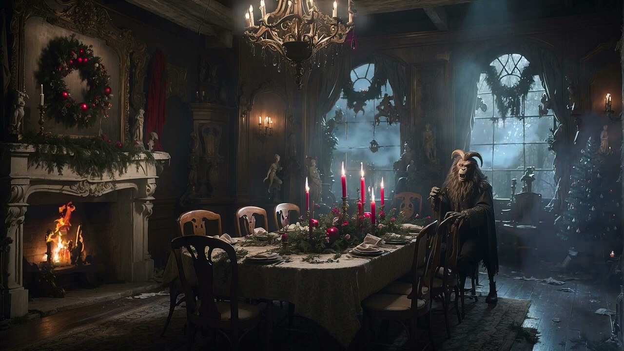 Krampus’ Haunted Christmas Feast | Dark Holiday Dinner Ambience 👹🕯️
