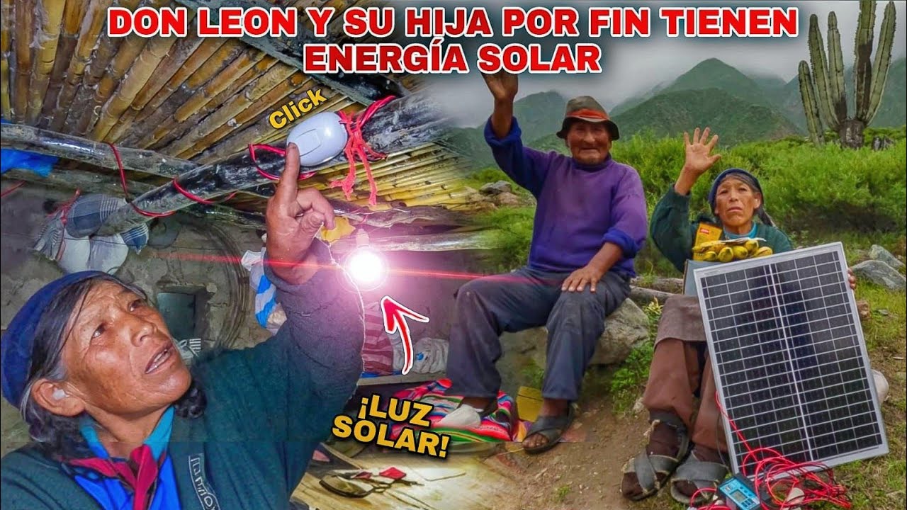 ¡Le instalé un PANEL SOLAR y tranformamos sus Noches oscuras de Don León y su Hija Adoptada!