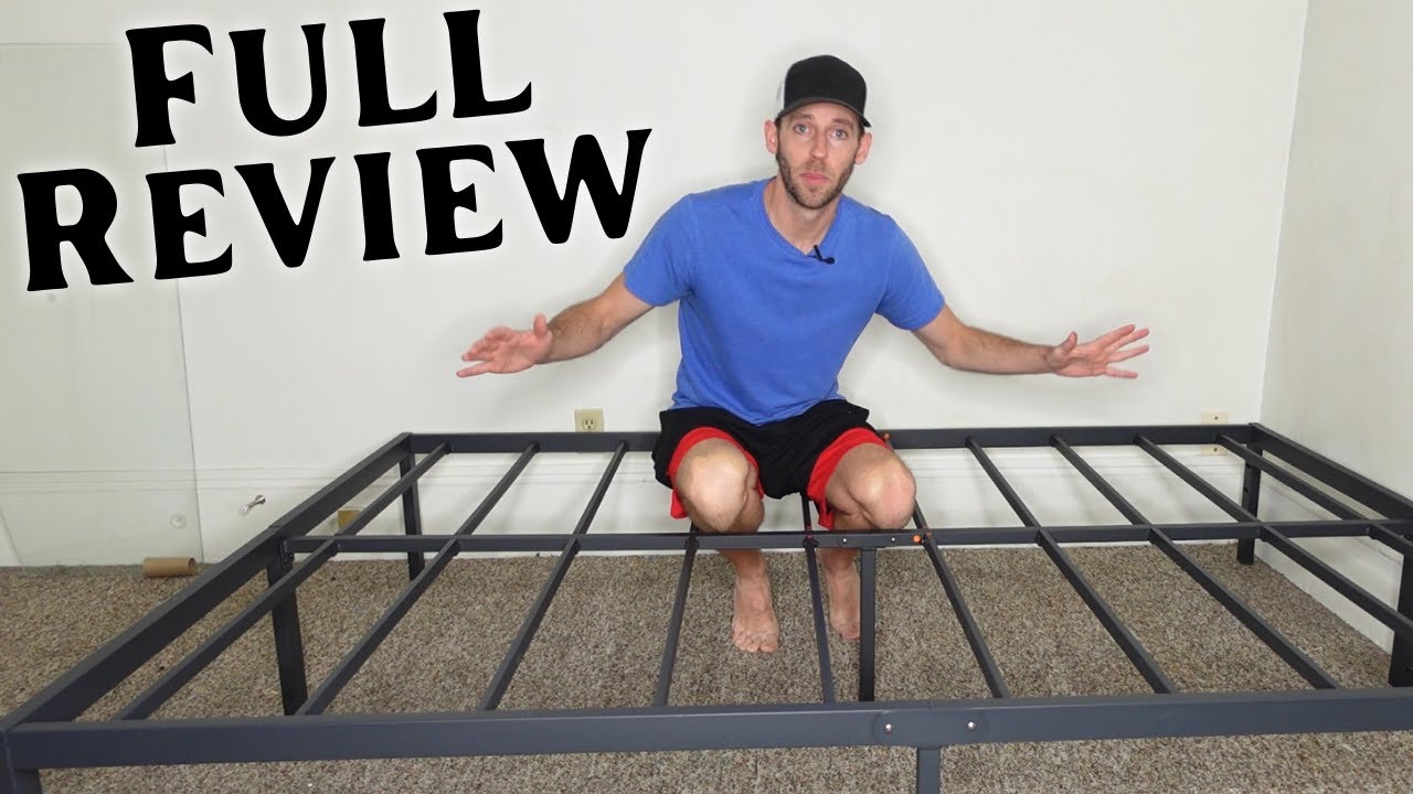 Olee Sleep 14 inch Heavy Duty Steel Slat Anti-slip Support Mattress Foundation Bed Frame