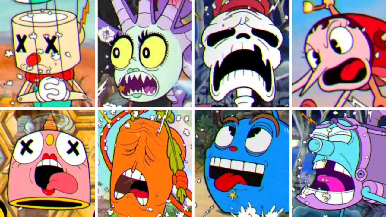 Cuphead - All Boss Knockout Animations