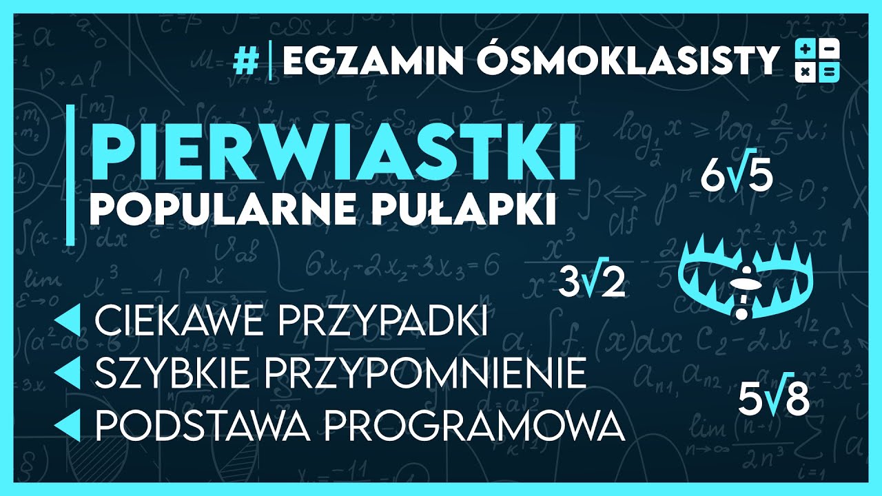 PIERWIASTKI 🧮 Pułapki, na które musisz uważać! ✅️ | Egzamin Ósmoklasisty 2026