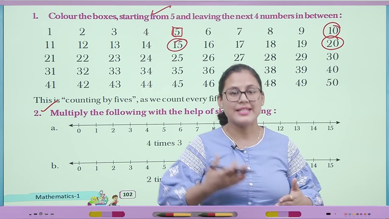 Ch 14 | Jophiel Books | Math | Class 01 | Skip Counting | For children