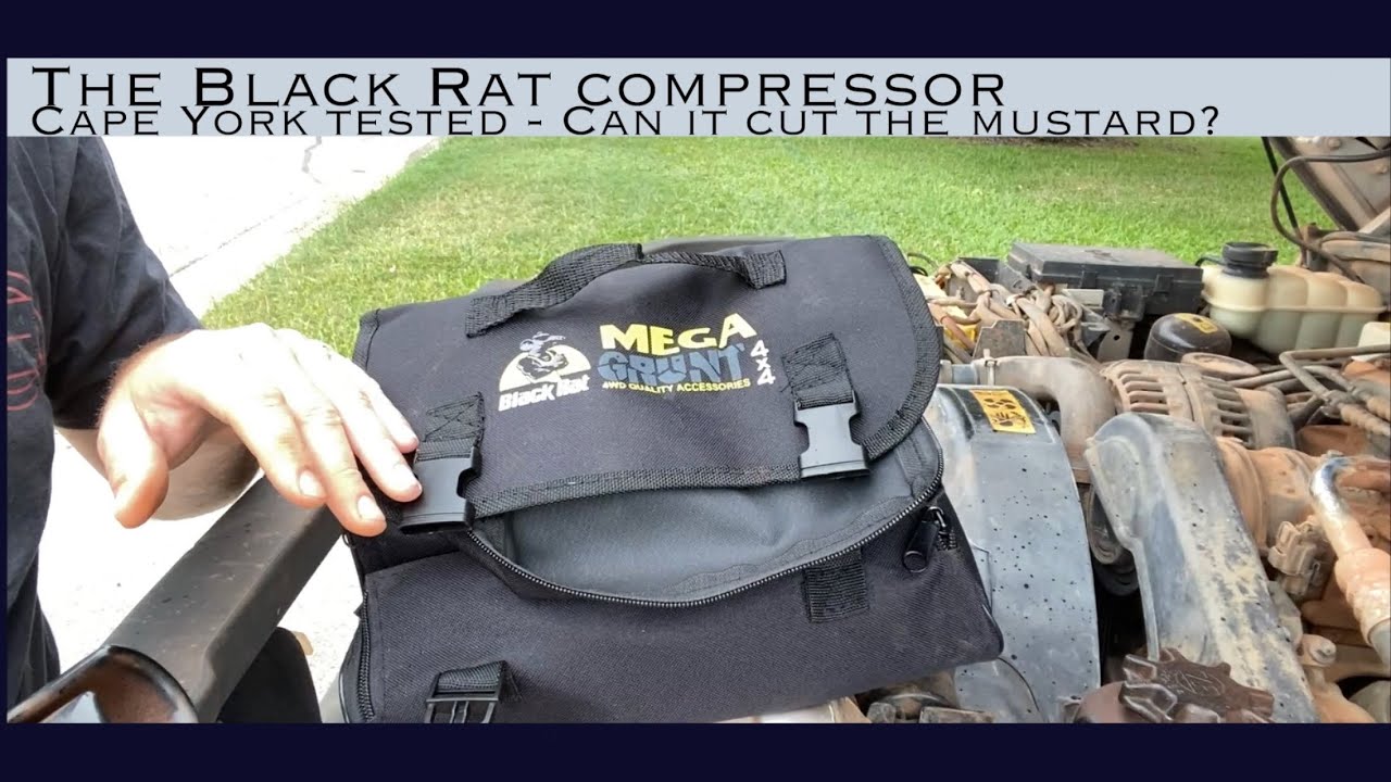 Check out the Black Rat AIR COMPRESSOR - It saved my bacon at Cape York - does it cut the mustard?
