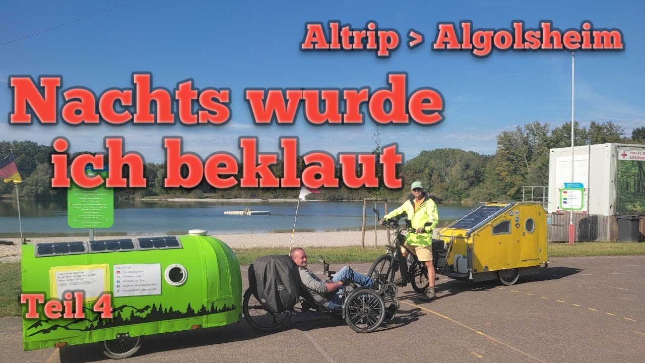 Fahrrad Reise von Köln zum Bodensee (Rheinradweg) mit dem Liegerad ohne Motor & Schlafwagen Teil 4