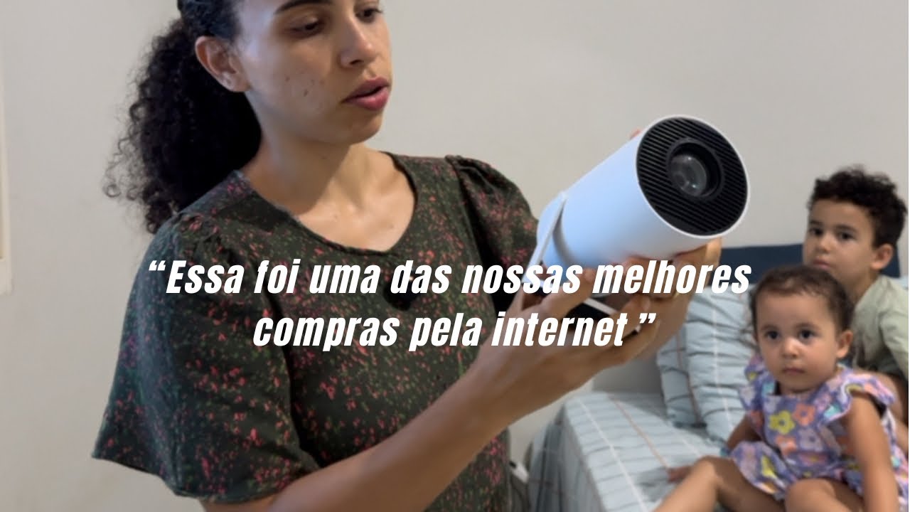 Compramos O Retroprojetor Portátil Famoso Na Shopee 
