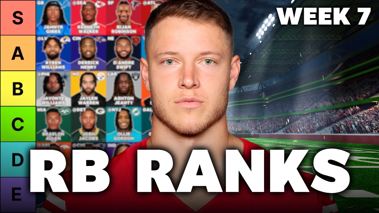 Top 35 Running Back Rankings For Week 7 Fantasy Football