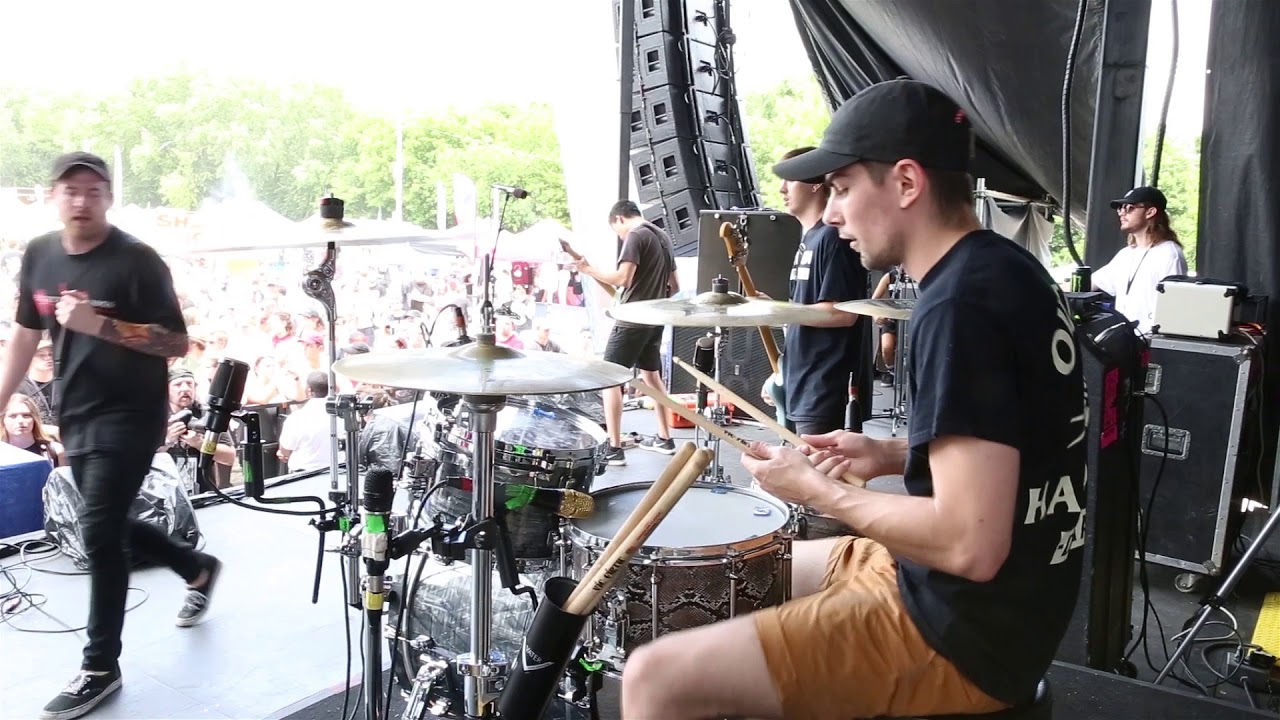 Counterparts - Stranger [Kyle Brownlee] Drum Cam (Van’s Warped Tour 2017) [HD]