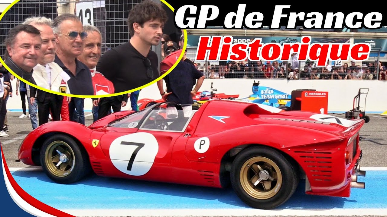 Grand Prix De France Historique 2025 - Leclerc, Alesì, Prost, Arnoux, Villeneuve - Champions Parade