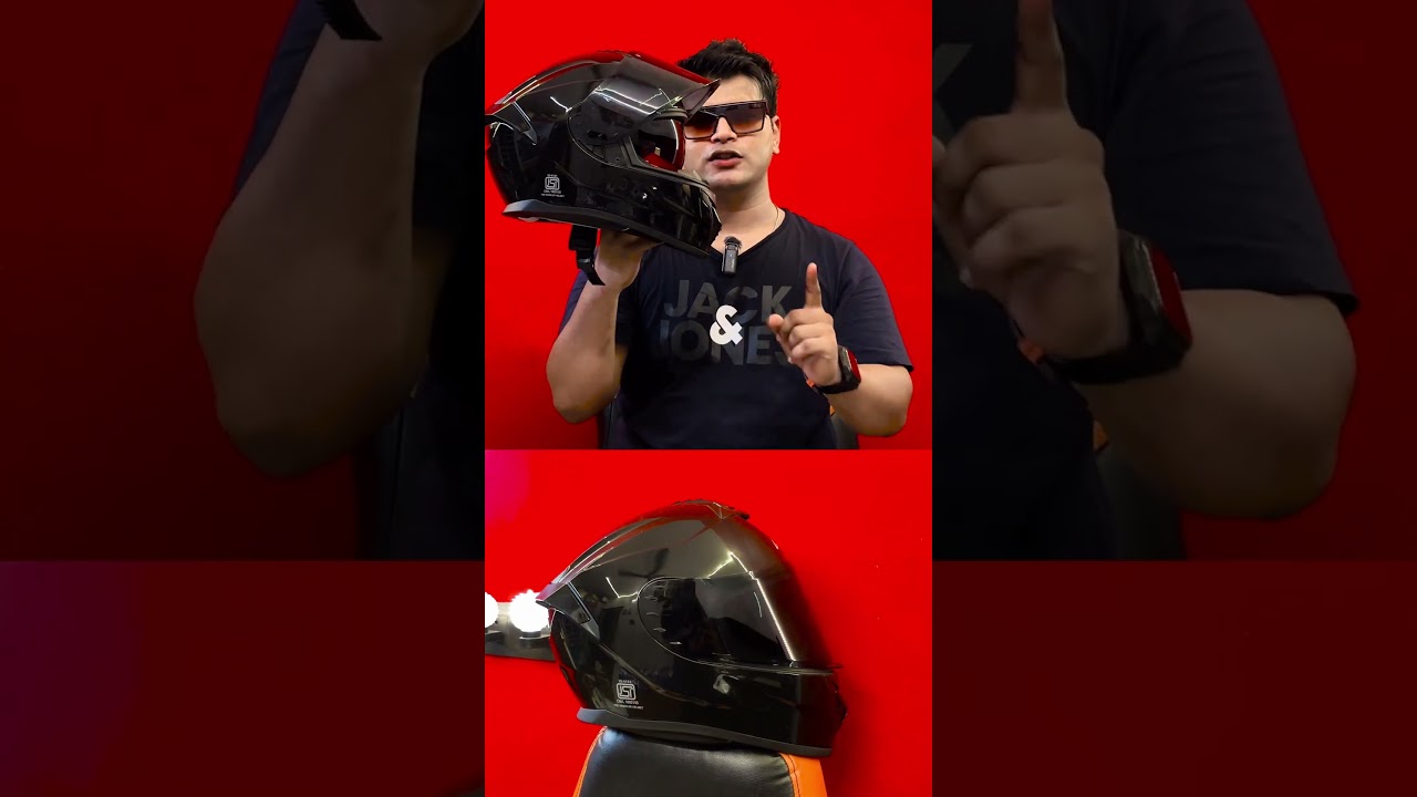 Vega Zap Gloss Black with Smoke Visor😍 Best Budget Helmet In 2000  | Vega Helmet #youtubeshorts