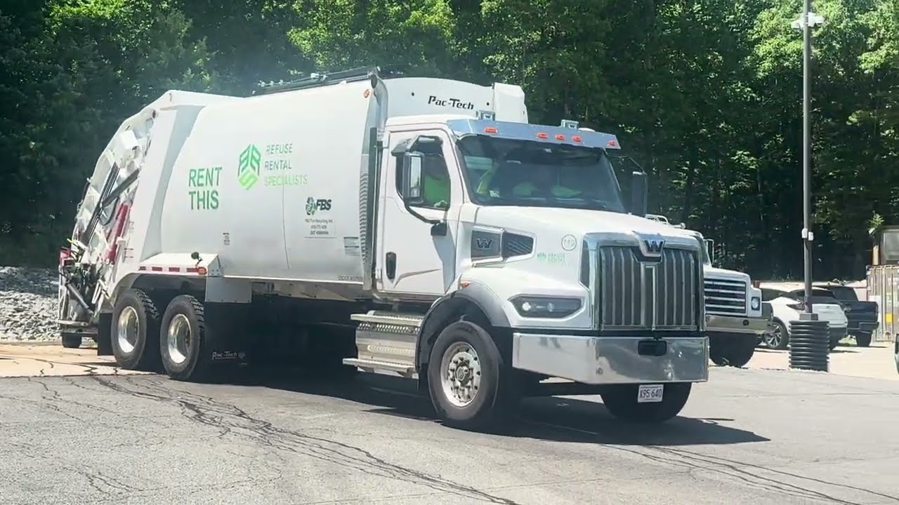 FBS Tire Recycling/Refuse Rental Specialists 119 ~ Western Star 4700X Pac-Tech Rear Loader