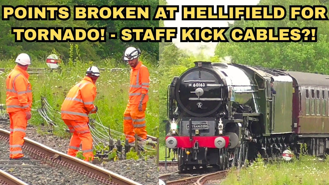 Signalling BREAKS at Hellifield for Tornado's Spectacular Journey up the S&C!