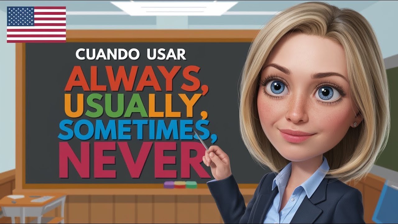 Práctica tu inglés 🔤🔥 Domina los adverbios de frecuencia en inglés paso a paso #LearnEnglish