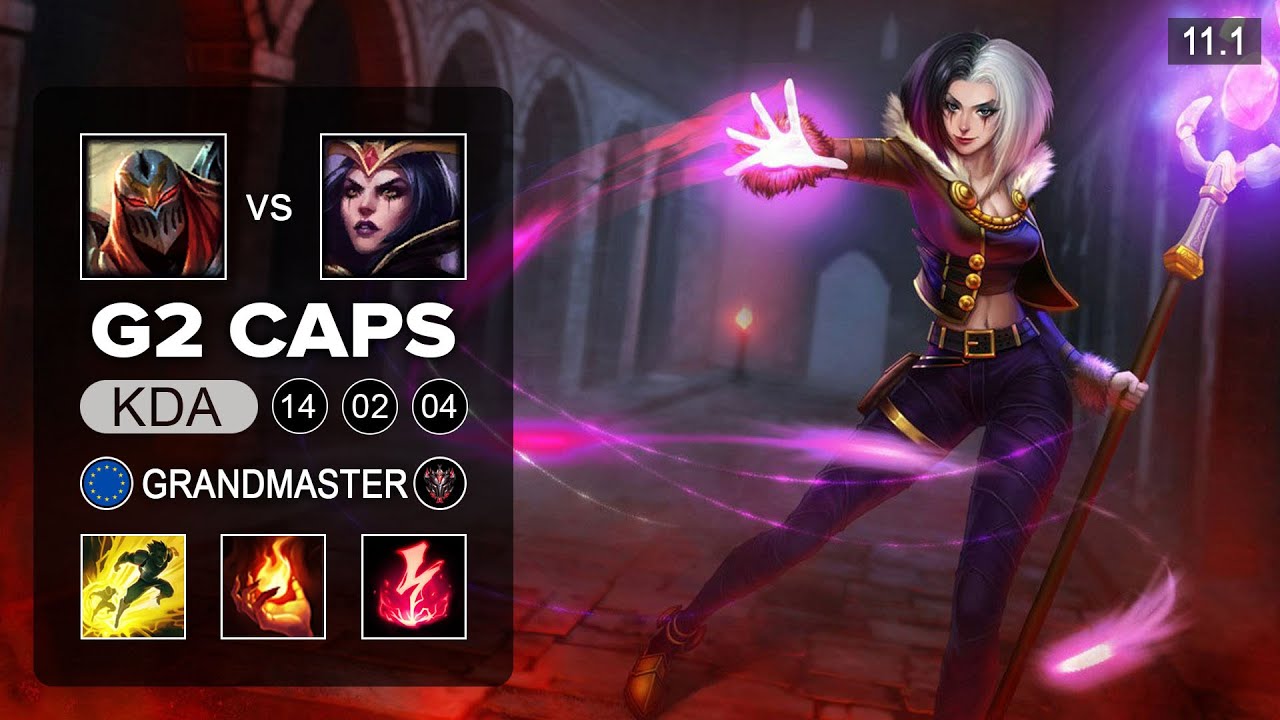 G2 Caps LeBlanc Mid vs Zed - EUW Grandmaster Patch 11.1