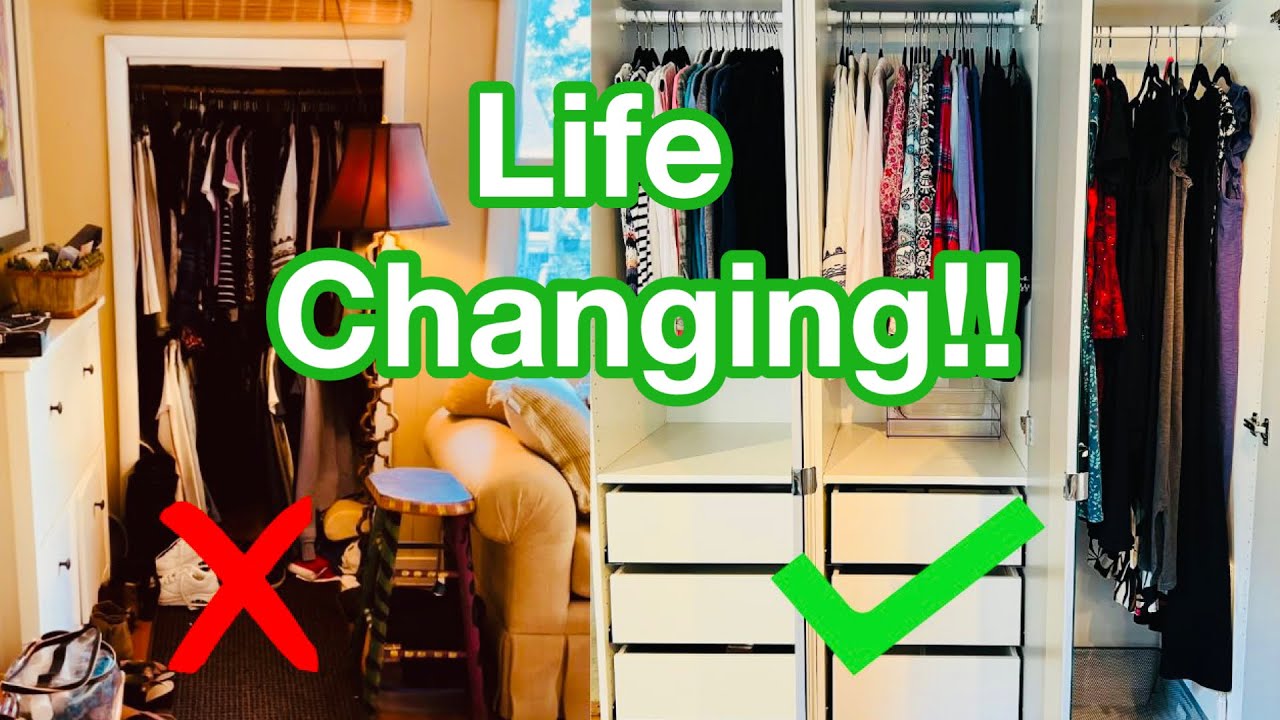 I can't live like this anymore!!  How IKEA PAX QUADRUPLED my closet space in my 400 Sq Ft Tiny Home
