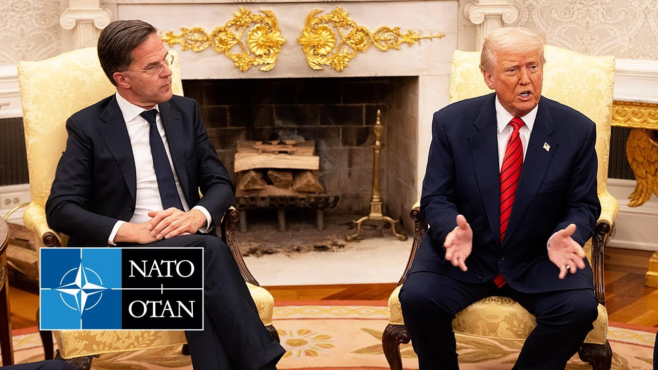 Генеральный секретарь НАТО с президентом США Дональдом Трампом, 13 марта 2025 г.