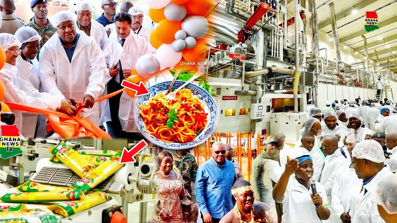 Nation Builder Prz Mahama commissions Africa’s Biggest Pasta producing Plant &Promise to Ban imports