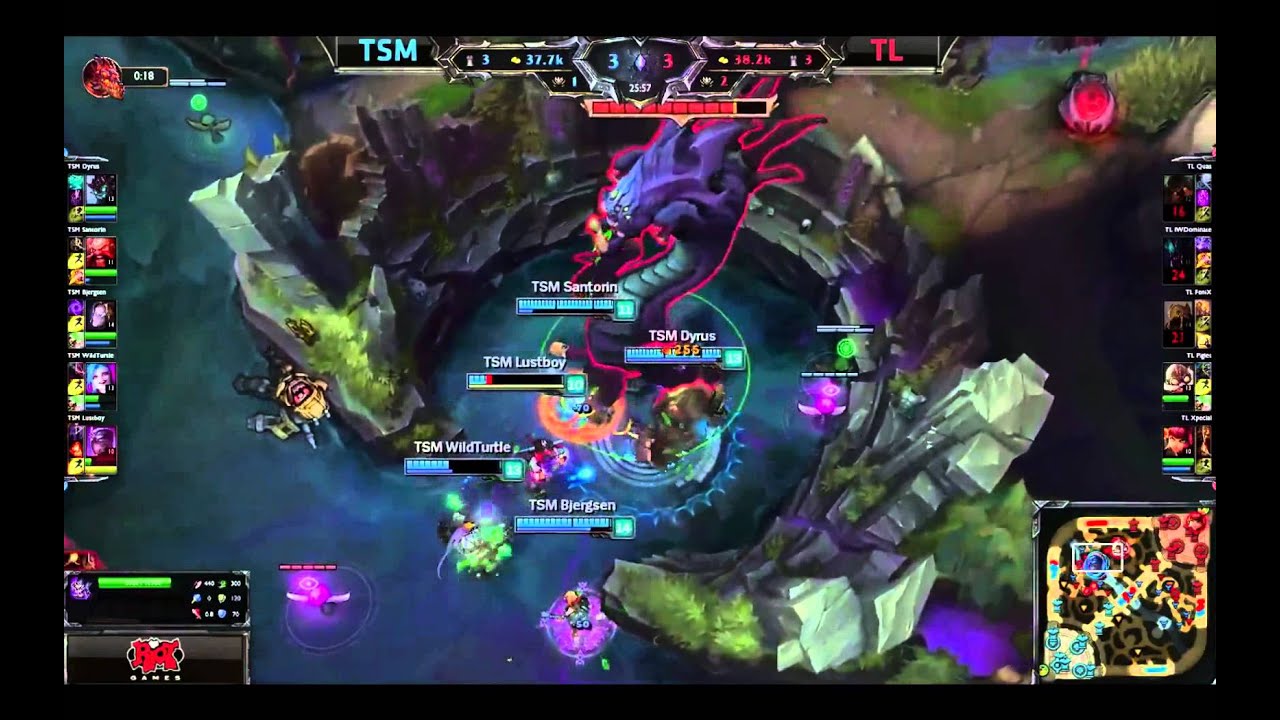 Amazing Piglet Baron Steal as Corki (TSM vs TL) NA LCS 2015