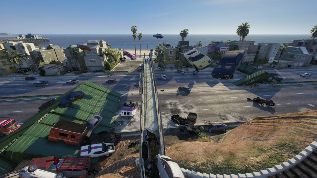 GTA 5 | I Removed NPC BRAKES and Built a STUNT JUMP