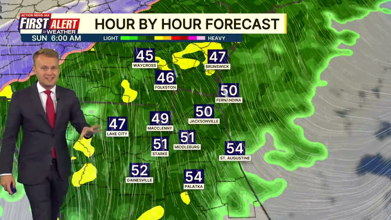 (01/17/26) Cold rain expected Sunday with snowflakes for some