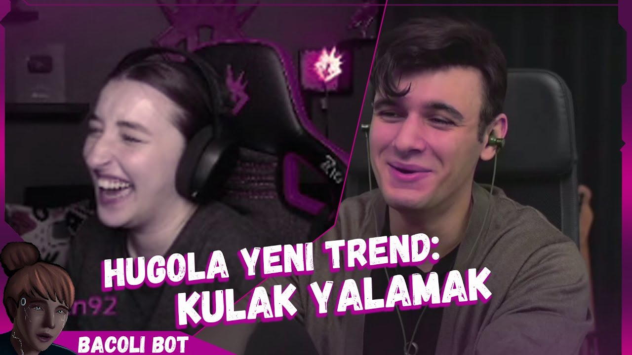 Pqueen - Yeni Trend: Kulak Yalamak İzliyor ve Roleplayli ASMR Videolarına Bakıyor (Hugola)