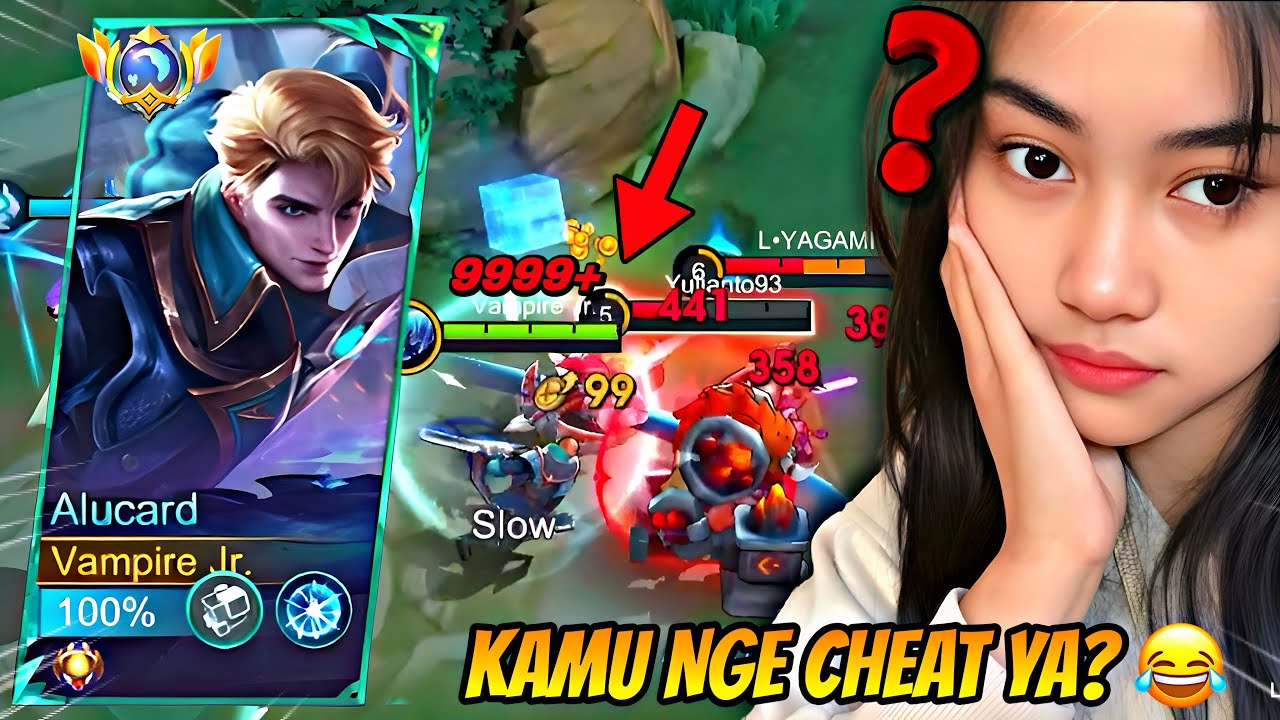 KAKAK CEWEK LITA SAMPE NGIRA CHEAT?! VAMPIRE MENGAMUK DI EXP LANE 🤣 | MLBB