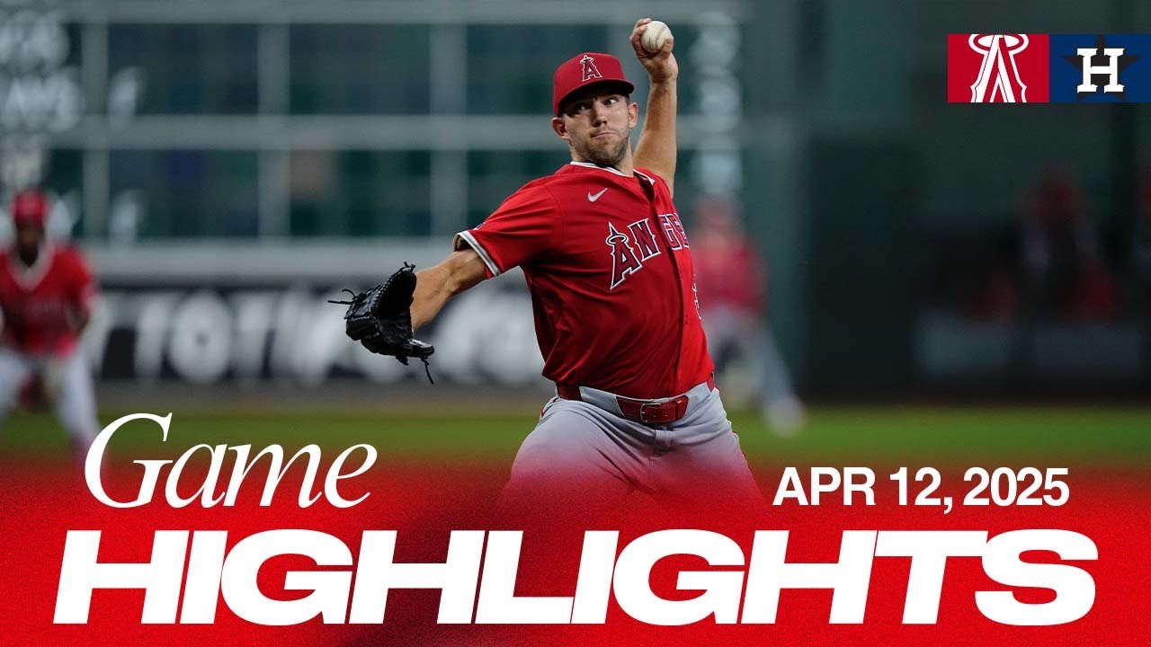 Angels vs. Astros Highlights (4/12/25) | MLB Highlights