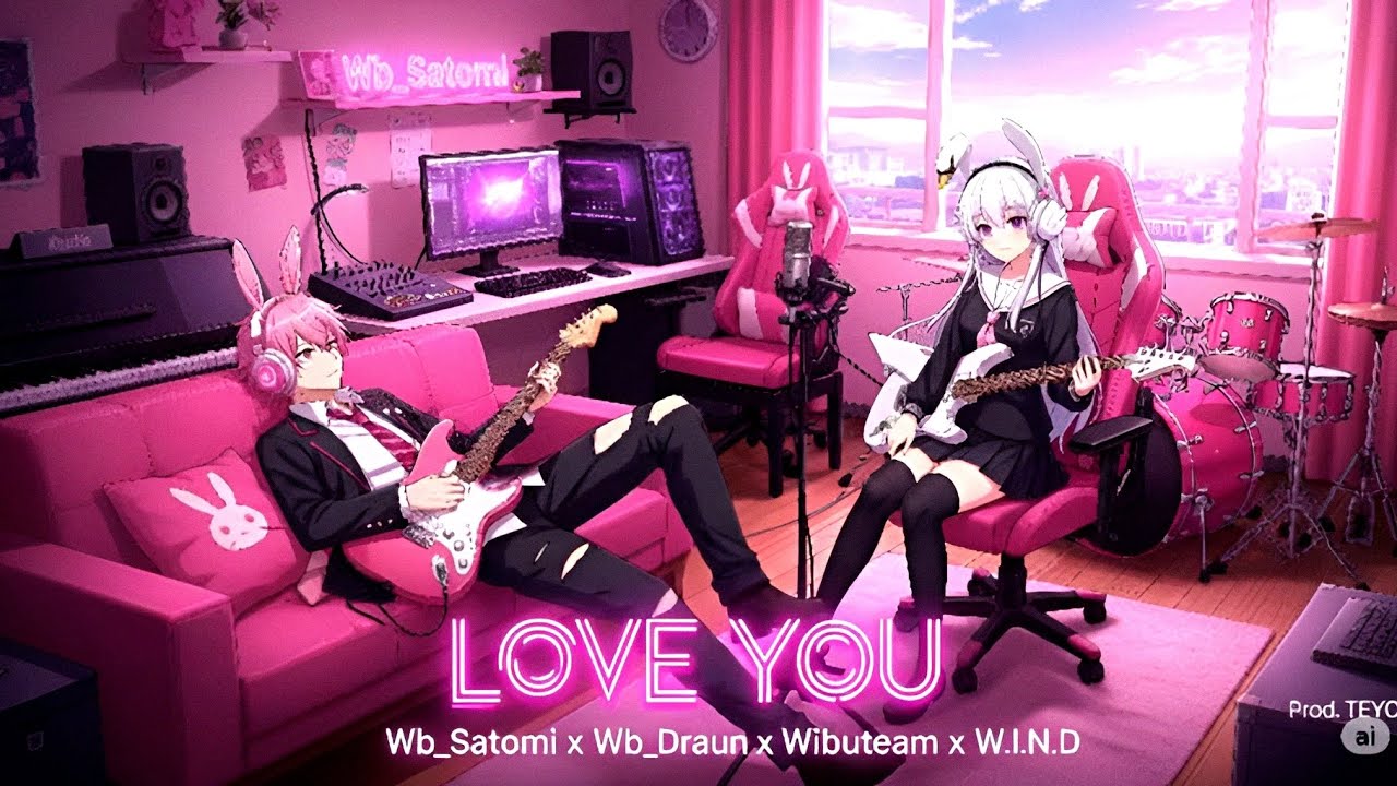 LOVE YOU - Wb_Satomi, Wb_Draun, Wibuteam, W.I.N.D - (Prod. TeyO) - [OFFICIAL LYRICS VIDEO]