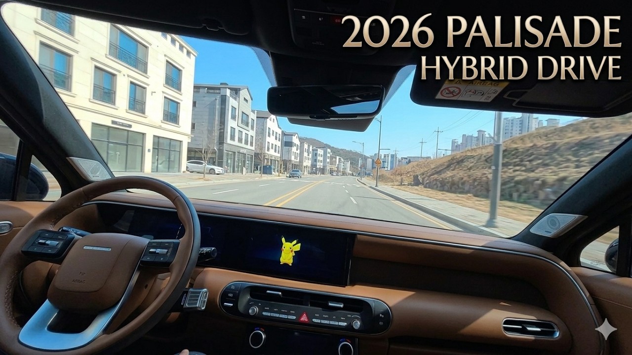2026 Palisade Hybrid: 10 Min Driving ASMR (with Pokemon Surprise!) 🤫 팰리세이드 하이브리드 주행