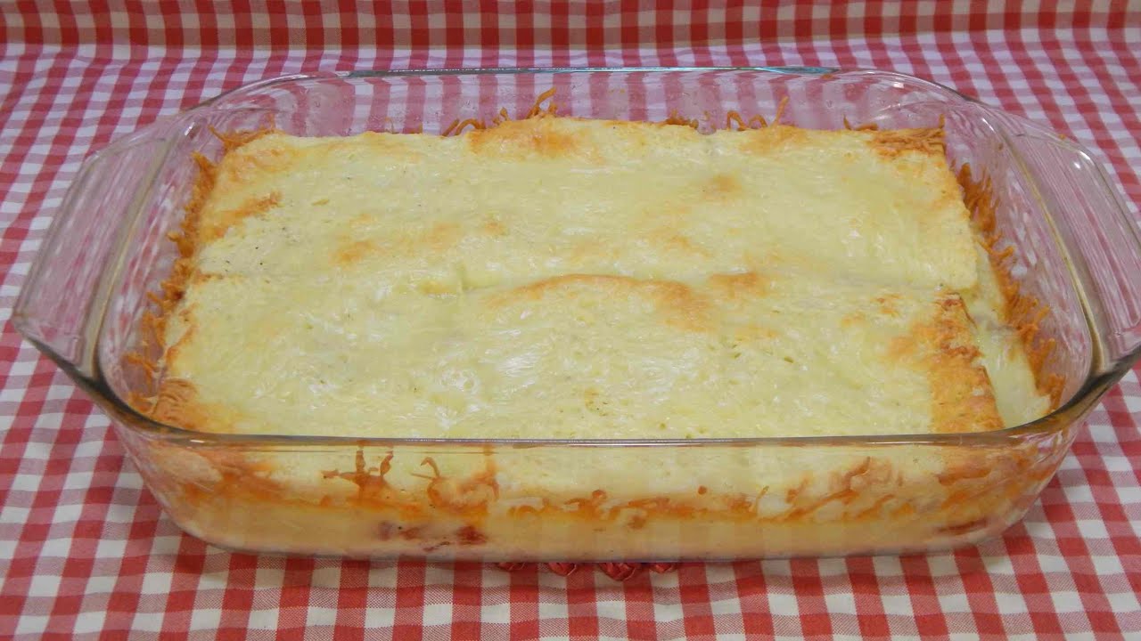 Pastel caliente de pan de molde con jamón y queso (Receta fácil y económica)