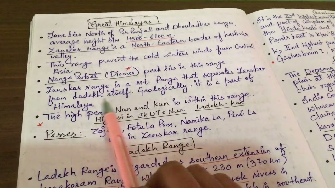Geography of Jammu and Kashmir Part 3 