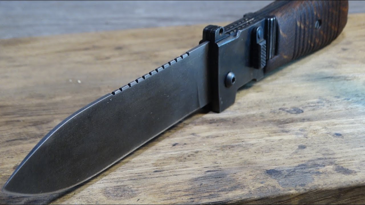 Making a Mauser C 96 switchblade.Military folding knife. #2 @TimeReseT.