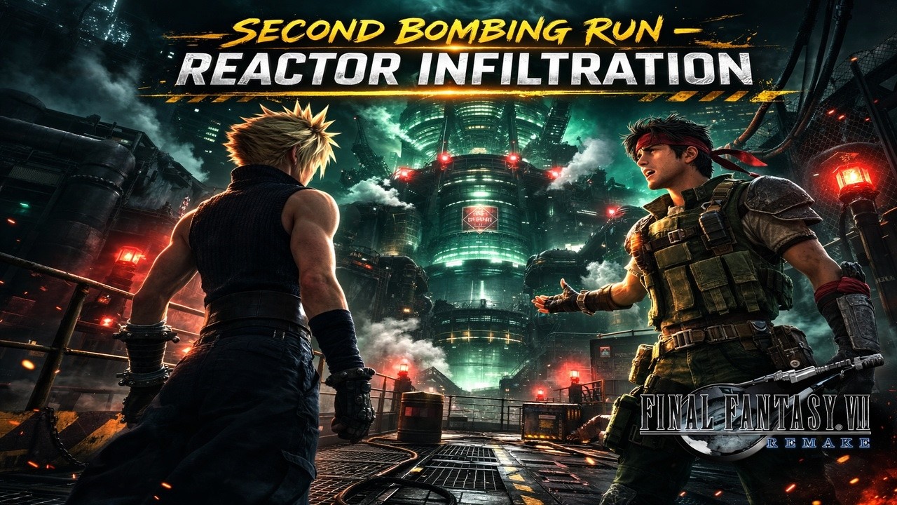 Second Bombing Run – Reactor Infiltration | FF7 Remake Playthrough