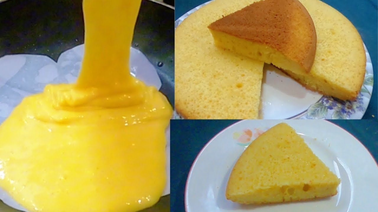 ফ্রাইপ্যানে কাস্টার্ড কেক ❗ custard cake in fry pan#aukeyaskitchen #viral #custardcake #cake 